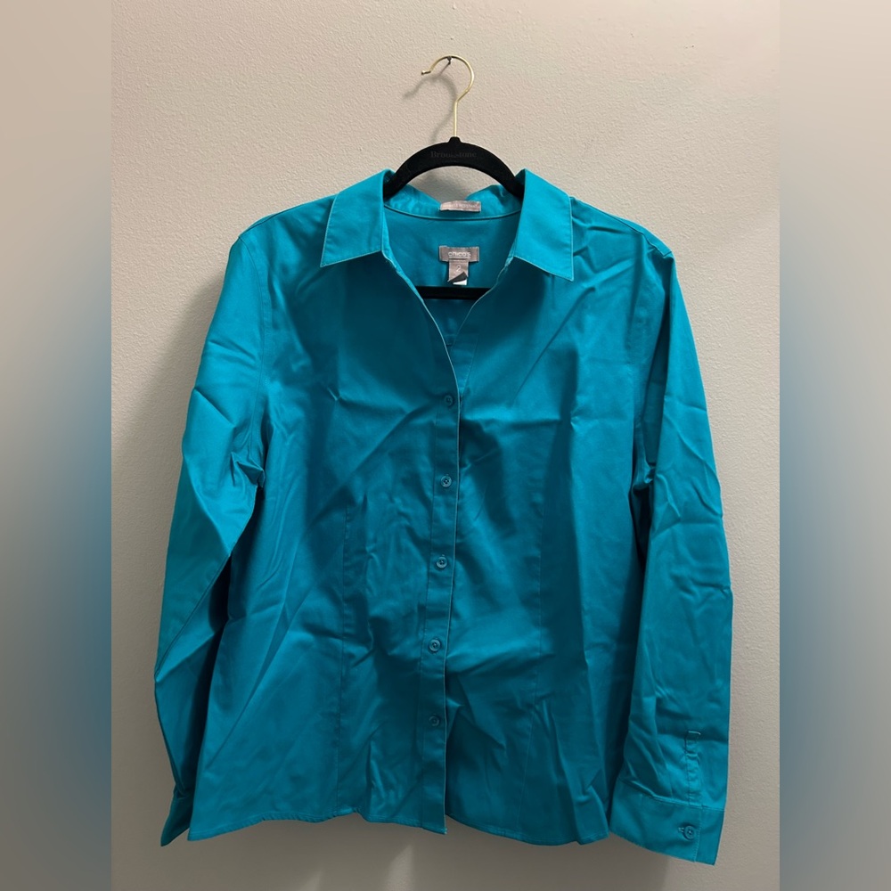 Chico's Vibrant Teal Blouse